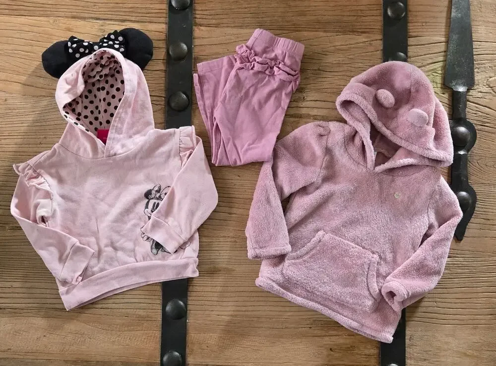 Toddler Girl Cozy Winter Hoodie Bundle Sz 2T